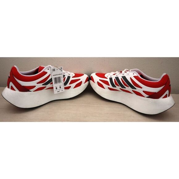 Adidas JI0308 Men's Sz 8 Women's Sz 9 White/Red Adizero Aruku Casual Shoes - Picture 9 of 12
